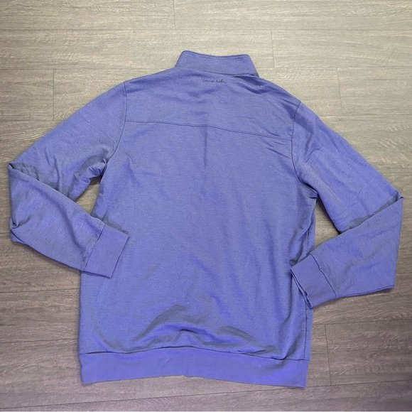 Travis Mathew men’s purple 1/4 zip pullover. Size large - Picture 3 of 3